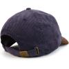imageTrendy Apparel Shop 2 Tone 100 Cotton with Synthetic Suede Visor Baseball CapDarkgrey Brown