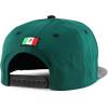 imageTrendy Apparel Shop 3D Gold Mexico Embroidered License Plate Theme Flatbill Snapback CapDark Green Black