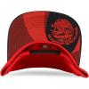 imageTrendy Apparel Shop 3D Gold Mexico Embroidered License Plate Theme Flatbill Snapback CapRed Black