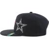 imageTrendy Apparel Shop 3D Star Embroidered Flat Bill Snapback CapBlack Black