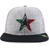 imageTrendy Apparel Shop 3D Star Embroidered Flat Bill Snapback CapHgrey Black