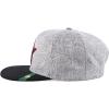 imageTrendy Apparel Shop 3D Star Embroidered Flat Bill Snapback CapHgrey Black