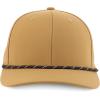 imageTrendy Apparel Shop 6 Panel Mid Profile Hybrid Perforated Cap with RopeBeige