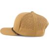 imageTrendy Apparel Shop 6 Panel Mid Profile Hybrid Perforated Cap with RopeBeige