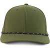 imageTrendy Apparel Shop 6 Panel Mid Profile Hybrid Perforated Cap with RopeOlive