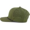 imageTrendy Apparel Shop 6 Panel Mid Profile Hybrid Perforated Cap with RopeOlive