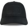 imageTrendy Apparel Shop 6 Panel Patch Mesh Back Trucker Baseball CapBlack Black