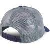 imageTrendy Apparel Shop 6 Panel Patch Mesh Back Trucker Baseball CapNavy Grey