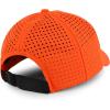 imageTrendy Apparel Shop 6 Panel Performance Laser Cut Perforated Back Baseball CapBright Orange