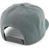 imageTrendy Apparel Shop Classic Plain 6 Panel Structured Flat Bill Snapback CapDark Grey