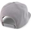 imageTrendy Apparel Shop Classic Plain 6 Panel Structured Flat Bill Snapback CapLight Grey