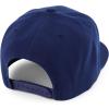 imageTrendy Apparel Shop Classic Plain 6 Panel Structured Flat Bill Snapback CapNavy