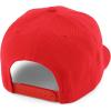imageTrendy Apparel Shop Classic Plain 6 Panel Structured Flat Bill Snapback CapRed