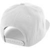 imageTrendy Apparel Shop Classic Plain 6 Panel Structured Flat Bill Snapback CapWhite