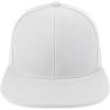 imageTrendy Apparel Shop Classic Plain 6 Panel Structured Flat Bill Snapback CapWhite