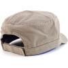 imageTrendy Apparel Shop Cotton Army Cap Military Flat Top Adjustable Baseball CapDark Khaki