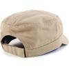 imageTrendy Apparel Shop Cotton Army Cap Military Flat Top Adjustable Baseball CapKhaki