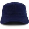 imageTrendy Apparel Shop Cotton Army Cap Military Flat Top Adjustable Baseball CapNavy