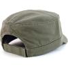 imageTrendy Apparel Shop Cotton Army Cap Military Flat Top Adjustable Baseball CapOlive