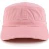 imageTrendy Apparel Shop Cotton Army Cap Military Flat Top Adjustable Baseball CapPink
