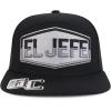imageTrendy Apparel Shop El Jefe Embroidered Flatbill Snapback CapBlack