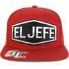 imageTrendy Apparel Shop El Jefe Embroidered Flatbill Snapback CapRed