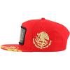 imageTrendy Apparel Shop Mexico States Auto License Plate Theme Flat Bill Snapback CapMexico Red 2