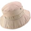 imageTrendy Apparel Shop Outdoor Cotton Boonie Bucket Hat with Chin StringKhaki