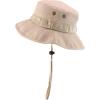imageTrendy Apparel Shop Outdoor Cotton Boonie Bucket Hat with Chin StringKhaki