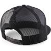 imageTrendy Apparel Shop Plain Structured 5 Panel Mesh Back Flat Bill Snapback CapBlack