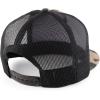 imageTrendy Apparel Shop Plain Structured 5 Panel Mesh Back Flat Bill Snapback CapBlack Camo