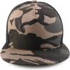 imageTrendy Apparel Shop Plain Structured 5 Panel Mesh Back Flat Bill Snapback CapBlack Camo