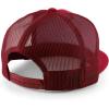 imageTrendy Apparel Shop Plain Structured 5 Panel Mesh Back Flat Bill Snapback CapBurgundy