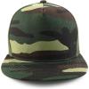 imageTrendy Apparel Shop Plain Structured 5 Panel Mesh Back Flat Bill Snapback CapCamo