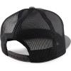 imageTrendy Apparel Shop Plain Structured 5 Panel Mesh Back Flat Bill Snapback CapDark Grey
