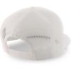 imageTrendy Apparel Shop Plain Structured 5 Panel Mesh Back Flat Bill Snapback CapWhite