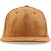 imageTrendy Apparel Shop Plain Suede Flat Bill Snapback CapWheat