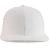 imageTrendy Apparel Shop Plain Suede Flat Bill Snapback CapWhite