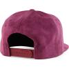 imageTrendy Apparel Shop Plain Suede Flat Bill Snapback CapWine