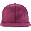 imageTrendy Apparel Shop Plain Suede Flat Bill Snapback CapWine