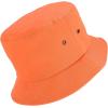 imageTrendy Apparel Shop Short Brim Cotton Twill Eyelet Bucket HatMango