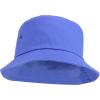 imageTrendy Apparel Shop Short Brim Cotton Twill Eyelet Bucket HatSail Blue
