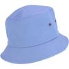 imageTrendy Apparel Shop Short Brim Cotton Twill Eyelet Bucket HatWashed Denim