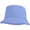 imageTrendy Apparel Shop Short Brim Cotton Twill Eyelet Bucket HatWashed Denim