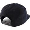 imageTrendy Apparel Shop Structured Cotton Corduroy 6 Panel Flat Bill Snapback CapBlack