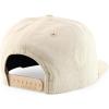 imageTrendy Apparel Shop Structured Cotton Corduroy 6 Panel Flat Bill Snapback CapKhaki