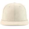 imageTrendy Apparel Shop Structured Cotton Corduroy 6 Panel Flat Bill Snapback CapKhaki