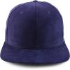 imageTrendy Apparel Shop Structured Cotton Corduroy 6 Panel Flat Bill Snapback CapNavy