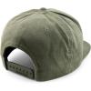imageTrendy Apparel Shop Structured Cotton Corduroy 6 Panel Flat Bill Snapback CapOlive