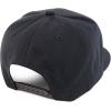 imageTrendy Apparel Shop Structured Cotton Round Flat Visor Snapback Baseball CapBlack